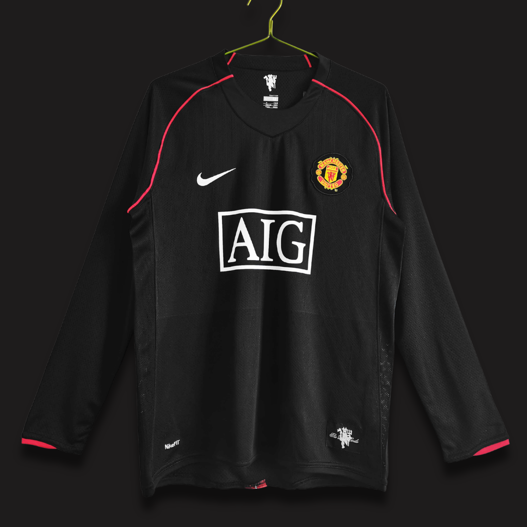 MNU Away Full Sleeves 2007-08 Retro ( Black )